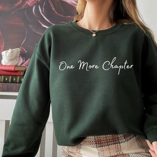 One more chapter crewneck unisex sweatshirt
