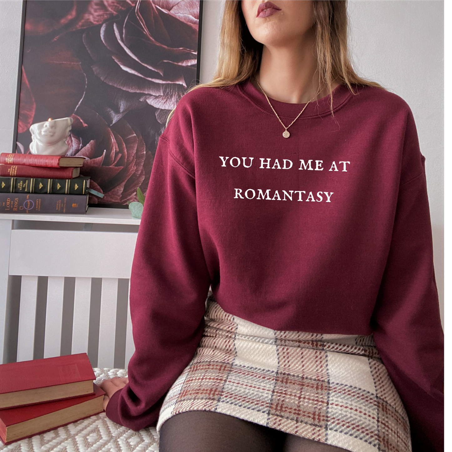 You had me at romantasy crewneck unisex sweatshirt