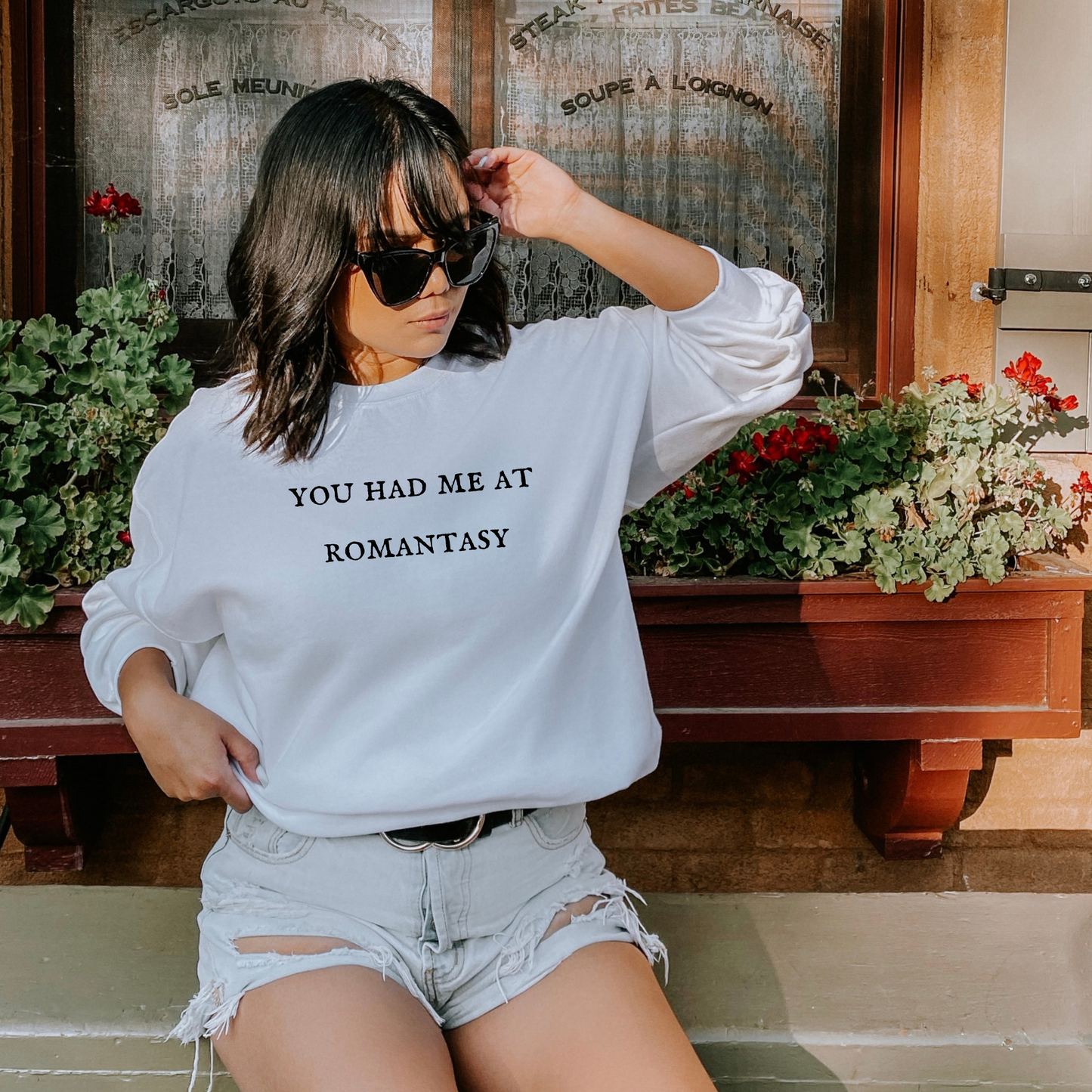 You had me at romantasy crewneck unisex sweatshirt