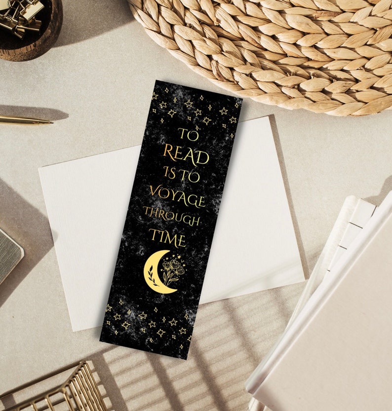 To read is to voyage through time bookmark