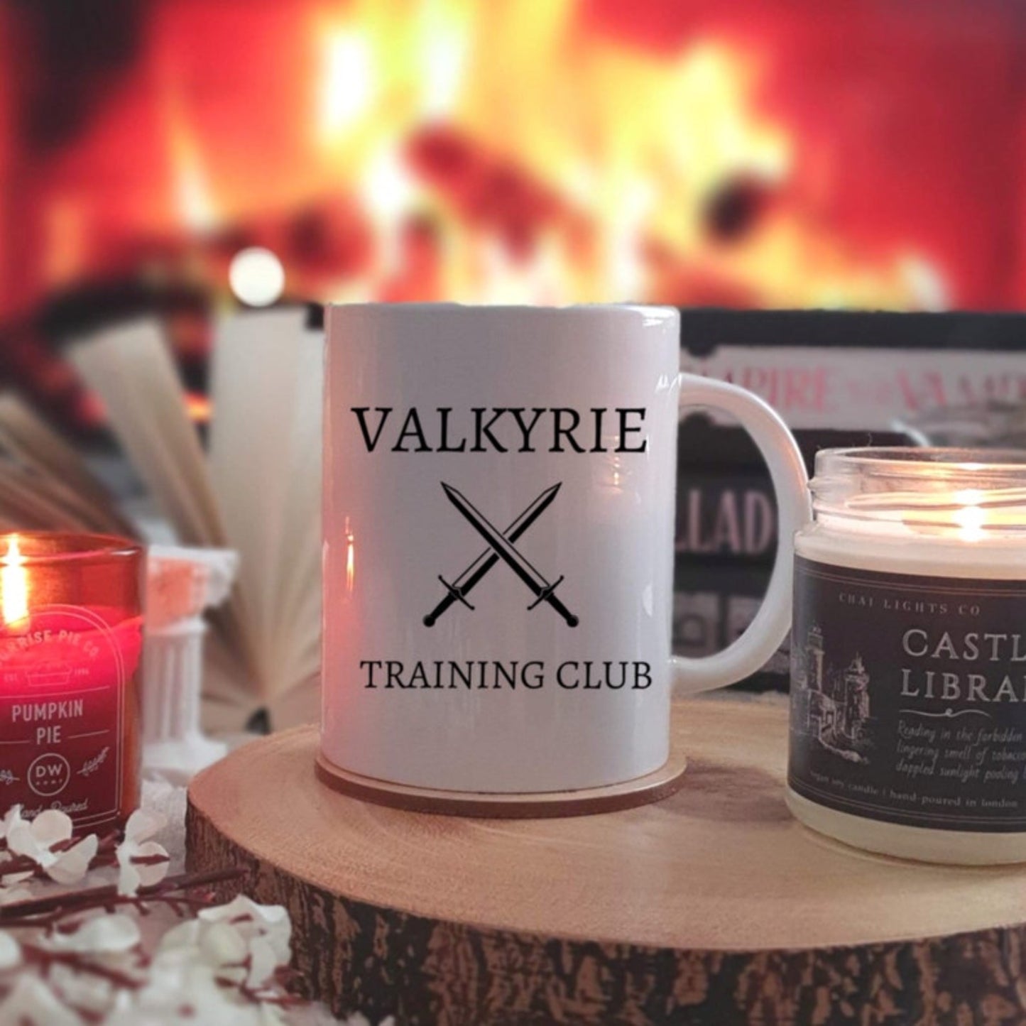 Valkyrie training club crossed swords 11oz ceramic mug