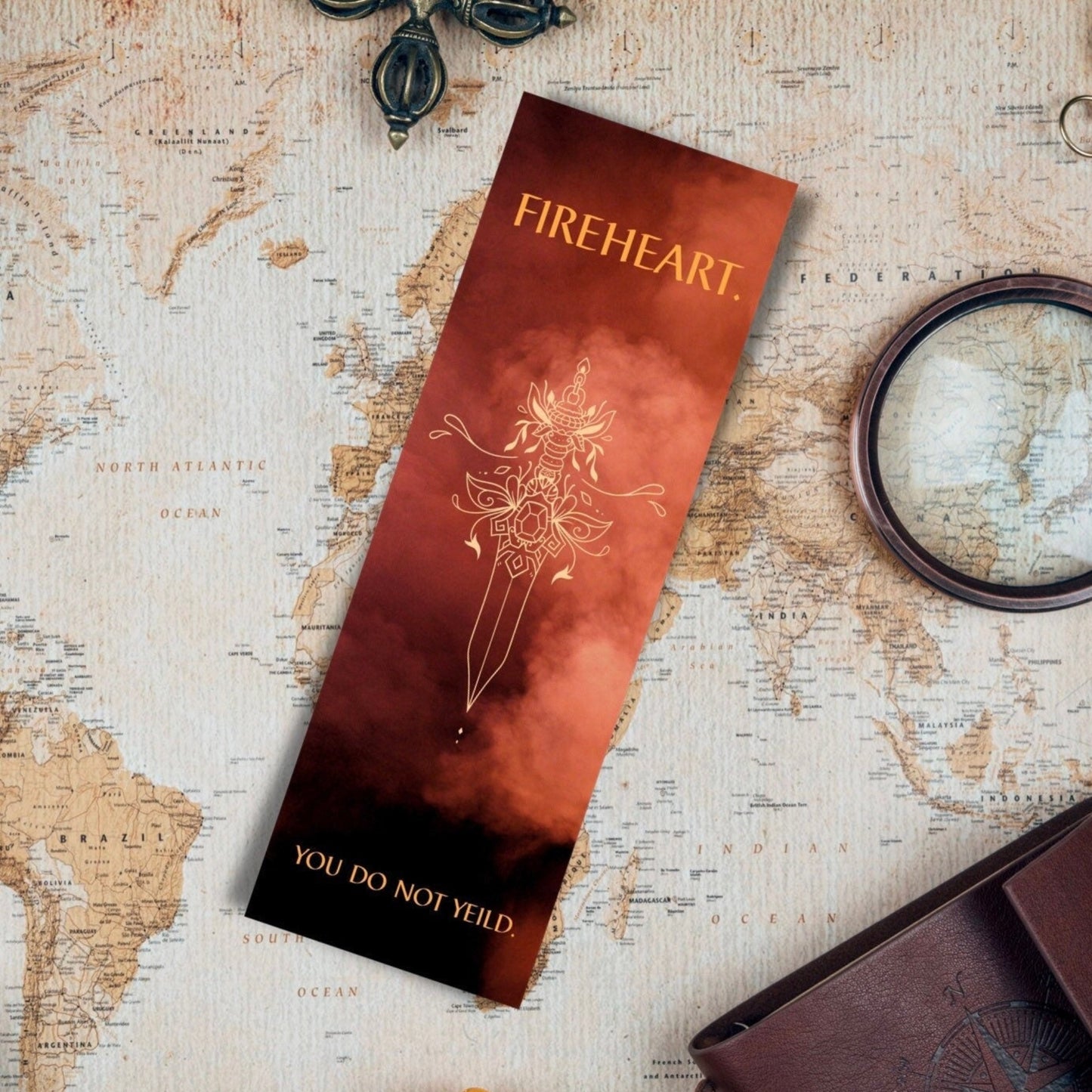 Throne of glass fireheart bookmark - officially licensed by Sarah J Maas