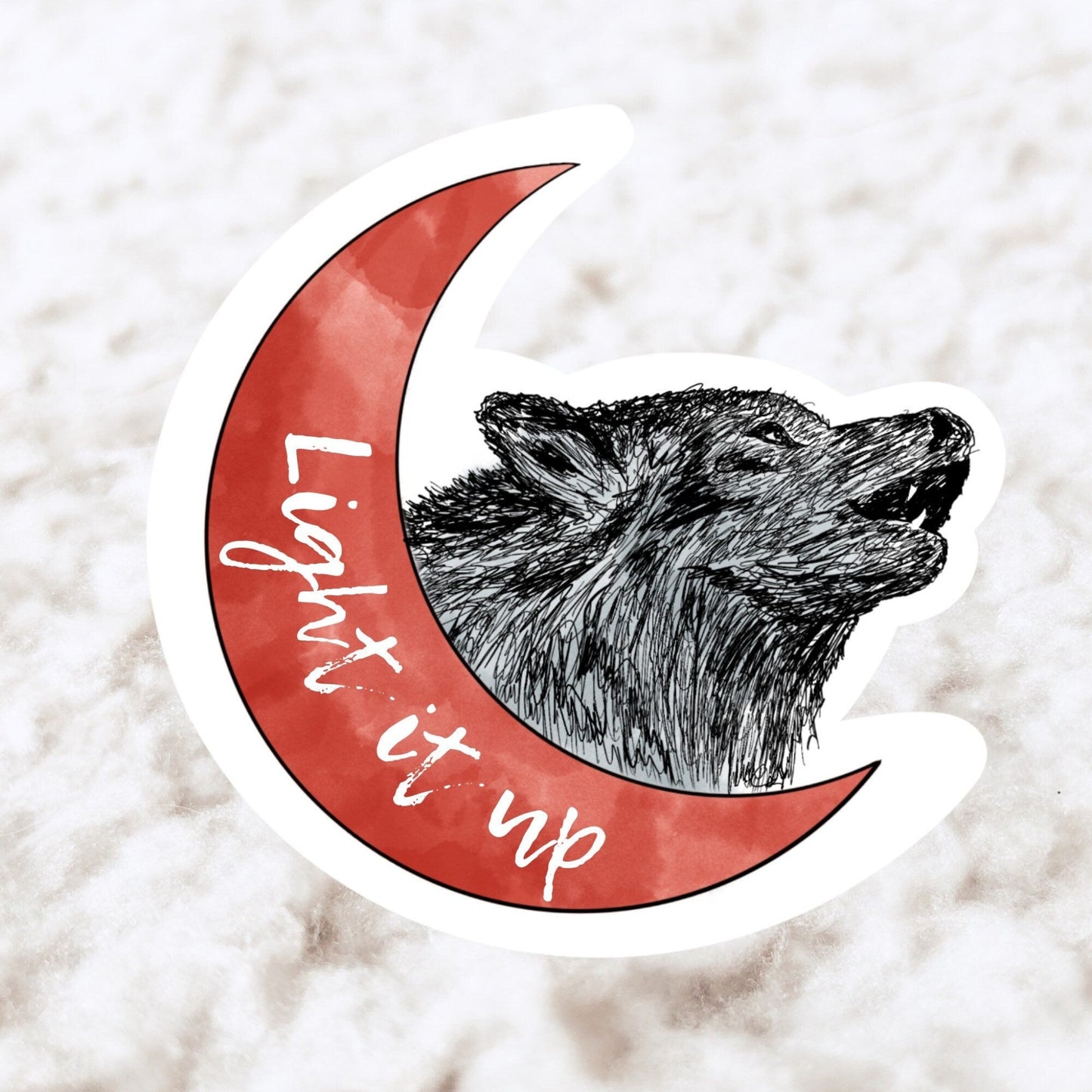 Crescent city light it up sticker - officially licensed by Sarah J Maas