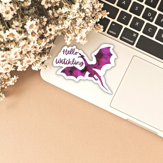 Throne of glass hello witcling sticker - officially licensed by Sarah J Maas