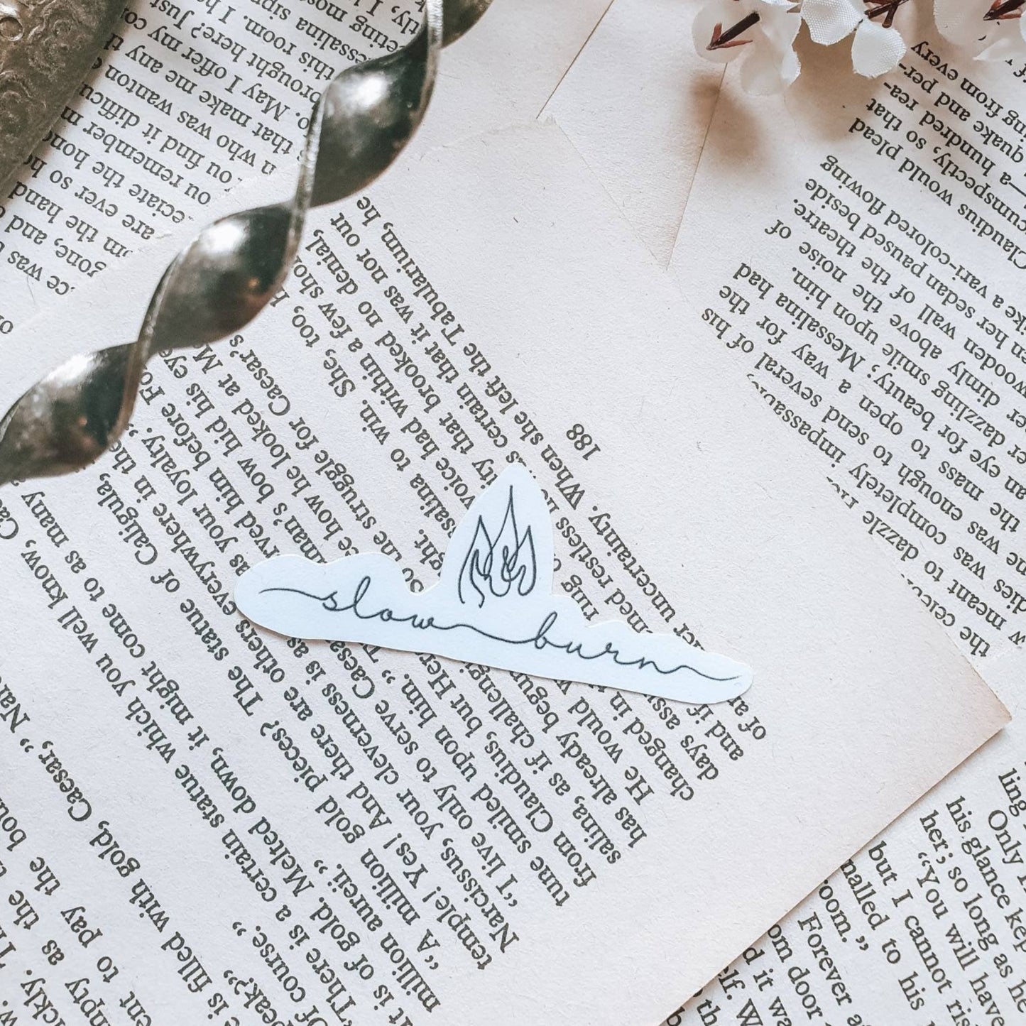 Slow burn book trope sticker