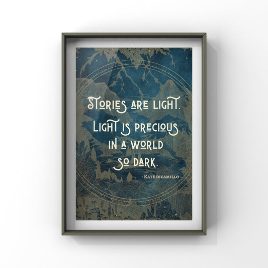 Stories are light print