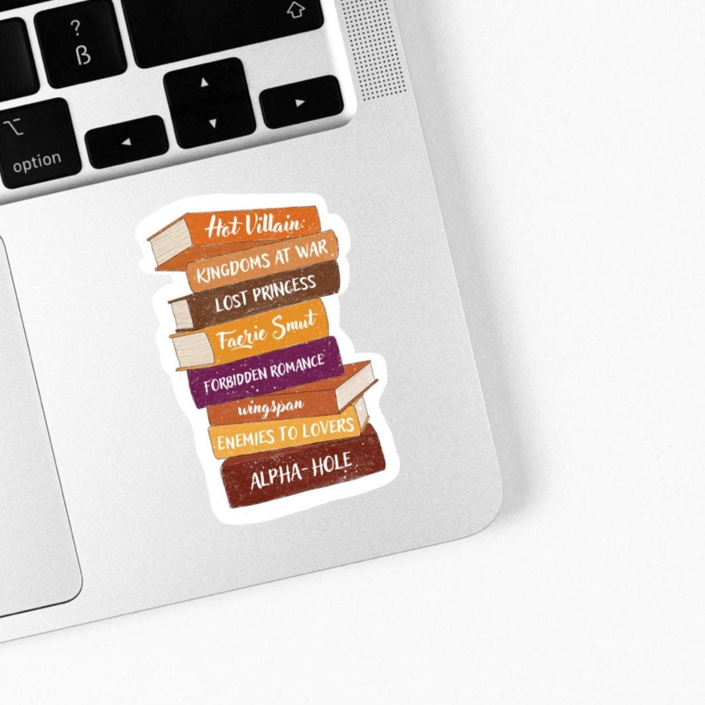 Book stack sticker