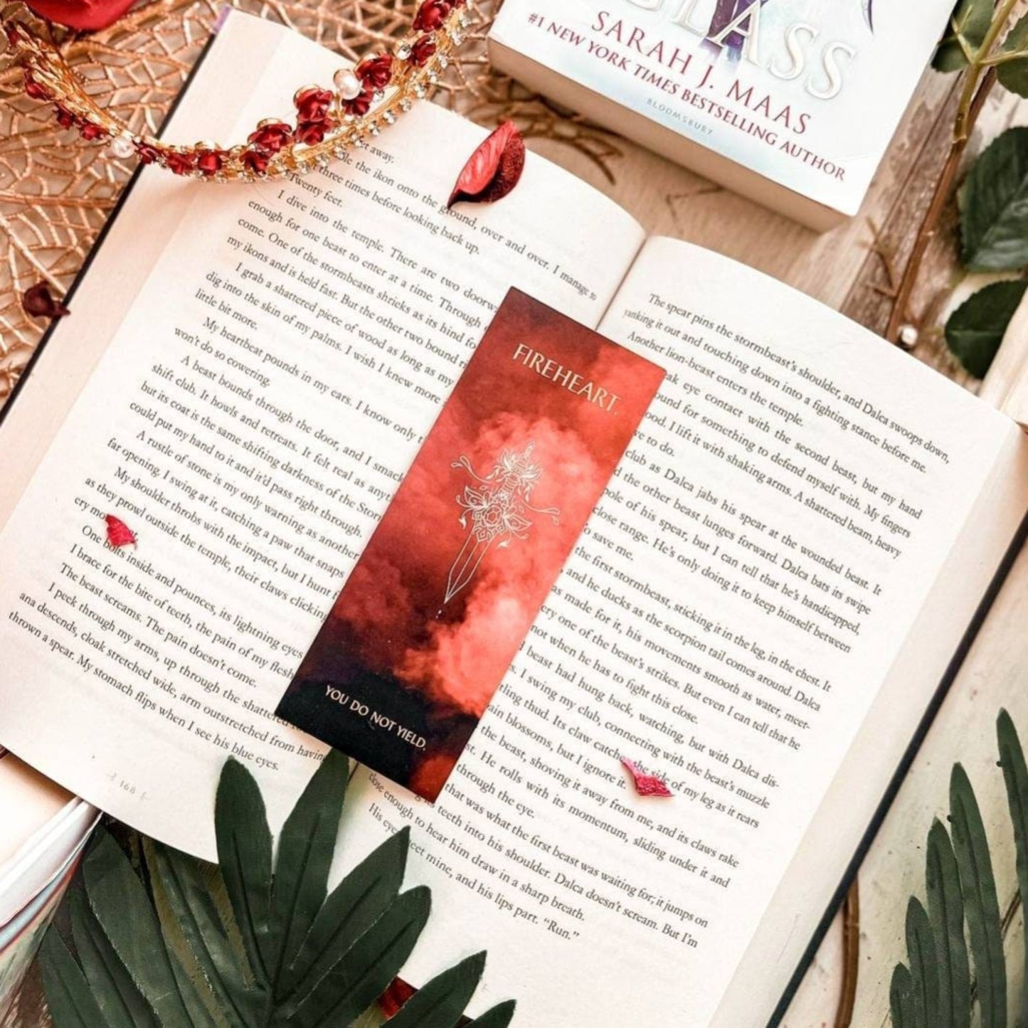 Throne of glass fireheart bookmark - officially licensed by Sarah J Maas