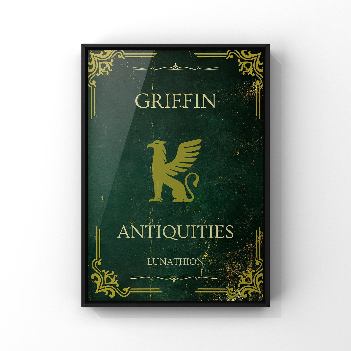 Crescent city Griffin antiquities print - officially licensed by Sarah J Maas