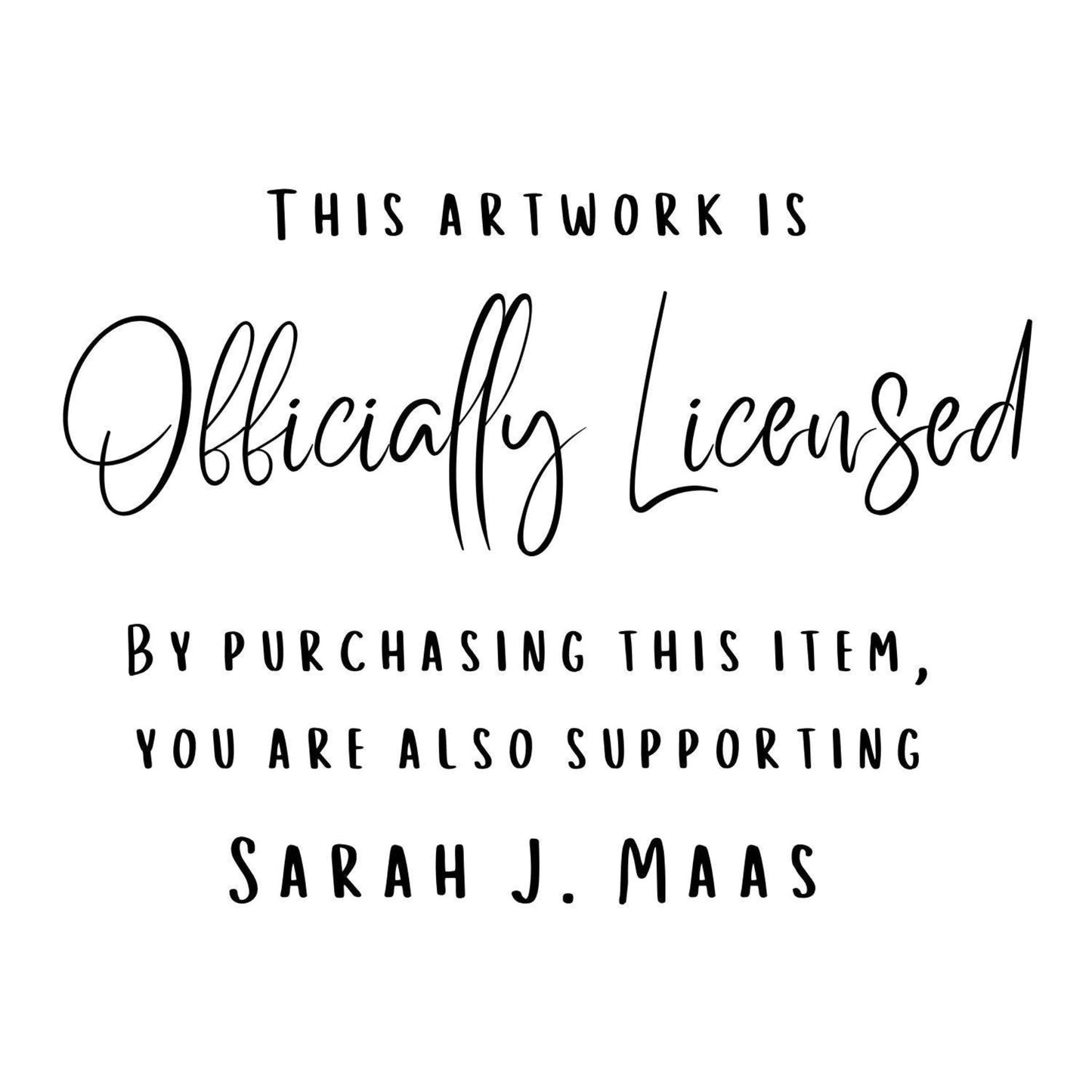 ACOTAR Feyre and Rhys bargain sticker - officially licensed by Sarah J. Maas
